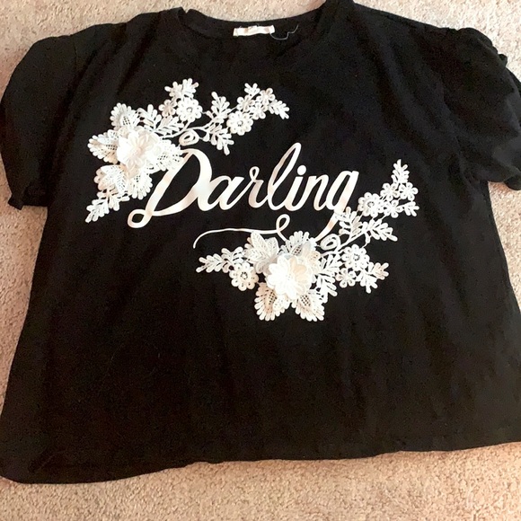 Darling Boxy 3D Floral T Shirt